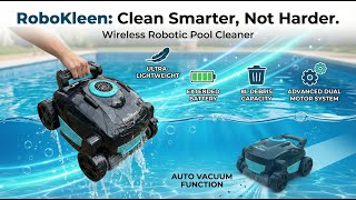 This Cordless Pool Robot Cleans for You | Robokleen X1