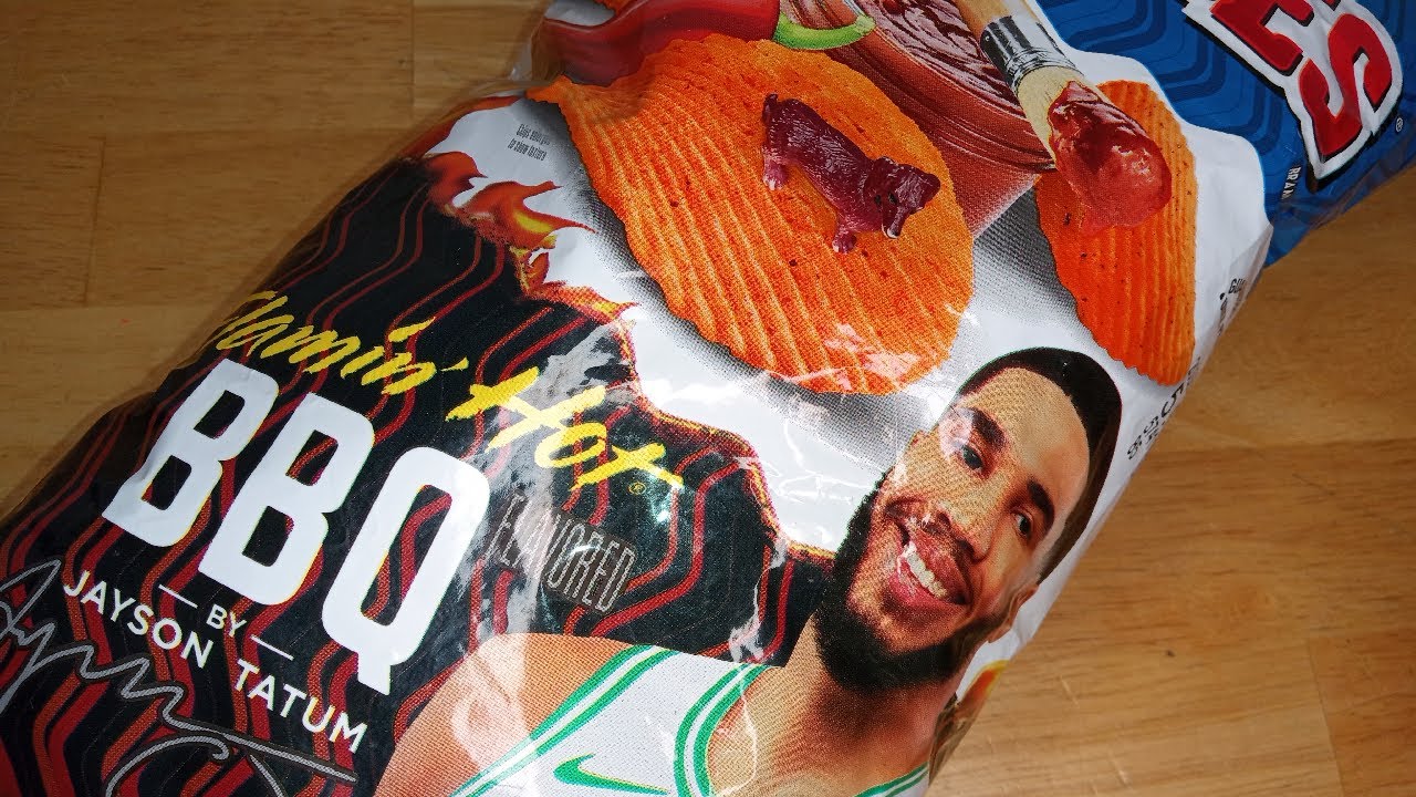 Unboxin Doxin Ruffles Flamin' Hot BBQ Chips By Jayson Tatum YouTube