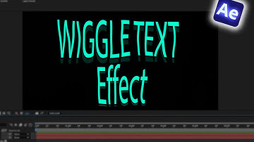 How to Do Wiggle Text Effect in Adobe After Effects | Easy Tutorial