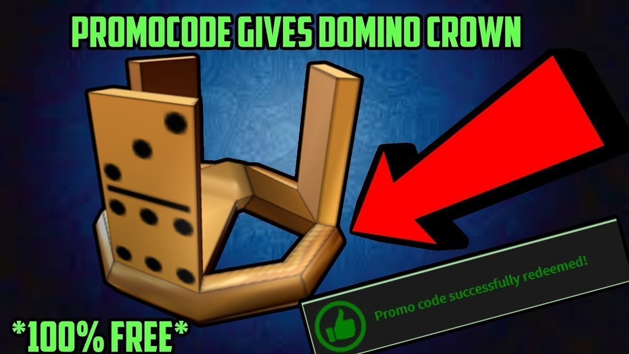 How To Get Free Domino Crown In Roblox Not Clickbait Youtube - roblox promo codes youtube domino crown