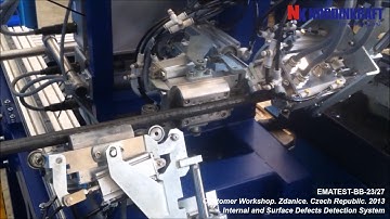 EMATEST-BB-23/27. For automatic ultrasonic testing of wire with EMAT