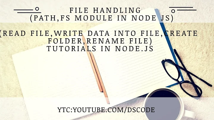 How to Read,Write,create file and folder in node js | path module and fs module node| part-14