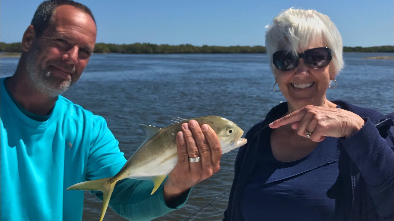 Hooking a variety of fish in the Halifax river - YouTube