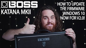 How to Update Katana Mk2 Firmware? Version 2.0 for Windows 10