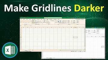 How to Make Gridlines Darker in Excel | Make thicker Gridlines in Excel | Change Gridline Color