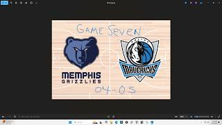 Basketball Statis-Pro Game 7 Championship Mavericks vs Grizzlies Esp.133