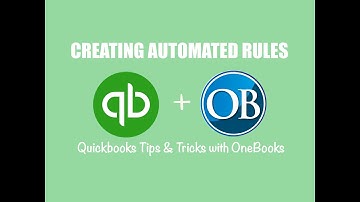 How to Create an Automated Rule in Quickbooks Online