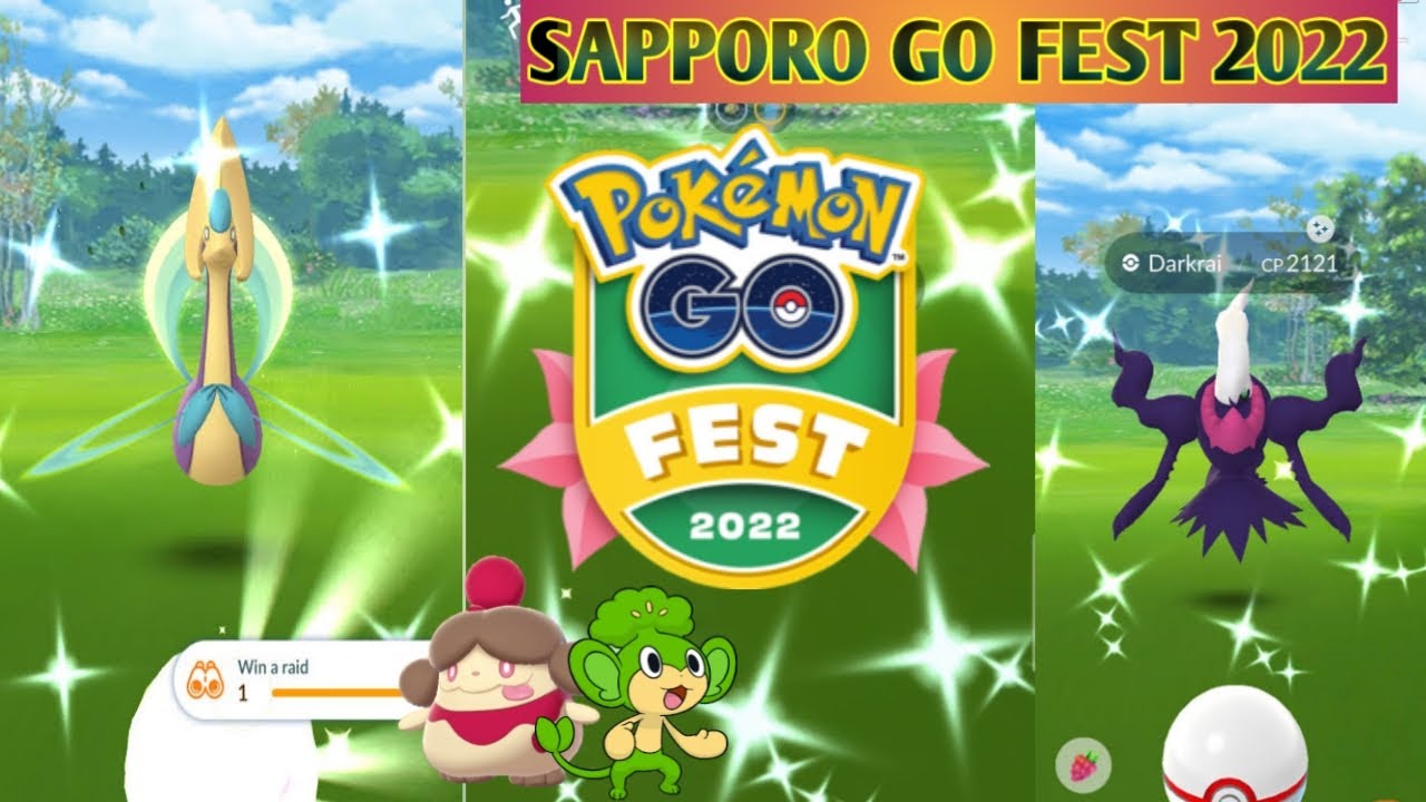 Sapporo Go Fest Pokemon Go 22 Shiny Cresselia Shiny Darkrai Pokemon Go Gofest22 Pokemongo Youtube