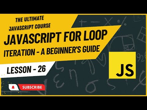 JavaScript for loop iteration - A Beginner's Guide| Hindi/Urdu | JavaScript tutorial #26
