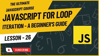 JavaScript for loop iteration - A Beginner's Guide| Hindi/Urdu | JavaScript tutorial #26
