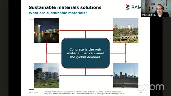 Sustainable materials solutions in Africa by Wolfram Schmidt (BAM)
