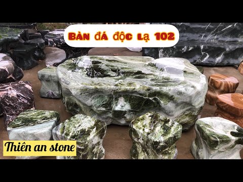 Video Bàn Đá Nguyên Khối Ngọc Secpentine [VIP], Đẳng Cấp... - youtube
