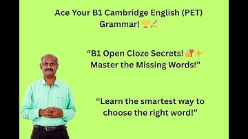 🗣️✍️🇬🇧🗨️📖🇺🇸💬📝🌍🗯️📚Cambridge English Preliminary English Test - B1 - Open Cloze