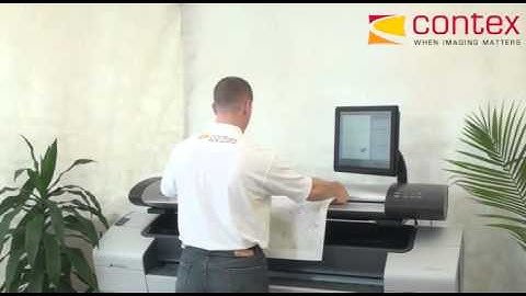 Contex large format scanner - make color copy - YouTube.flv