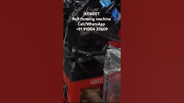 KONEET UPVC GI Channels Roll forming machine Call/WhatsApp +91 91004 37609 #machine #koneet