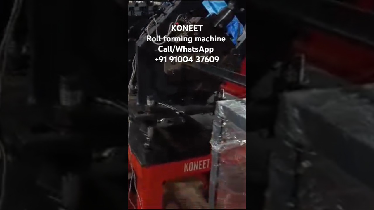 KONEET UPVC GI Channels Roll forming machine Call/WhatsApp +91 91004 37609 