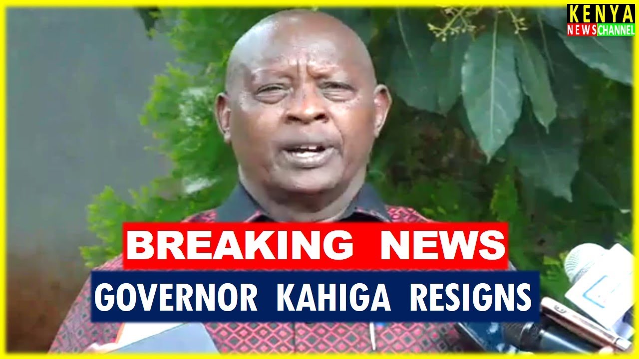 «Я ИСКРЕННЕ ПРИНОШУ ИЗВИНЕНИЯ». Губернатор Ньери Мутахи Кахига уходит в отставку с поста заместит...