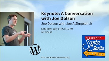 Keynote: A Conversation with Joe Dolson