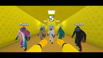 Hide in the Backrooms Nextbots - Monsters and Human Victims Gameplay Compilation, All Maps