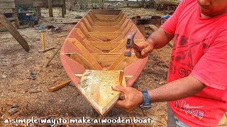 A simple way to make a wooden boat