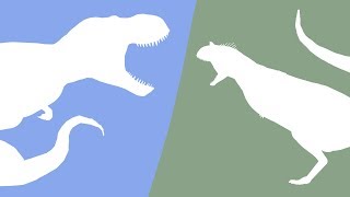 Jurassic park T-rex  rexy Stk  and carnotaurus stk Stk