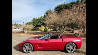 2006 Chevrolet Corvette C6 Roadster Monterey Red w/ Black Leather & Bose - Only 931 Miles - SOLD -