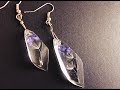 2 Simple Dandelion Resin Earrings