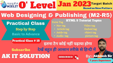 #15 HTML 5 || Audio Tag || Video Tag || Embed Tag || Object Tag || Nav, Article, Aside Tag ||