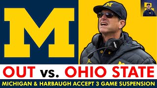Jim Harbaugh WILL NOT Coach Against Ohio State Or Maryland, Drops Lawsuit Against Big Ten - Details