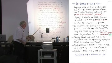 Stefan Hildebrandt, Partial differential equations: Lagrange, Cauchy, Lie - April 16, 2013