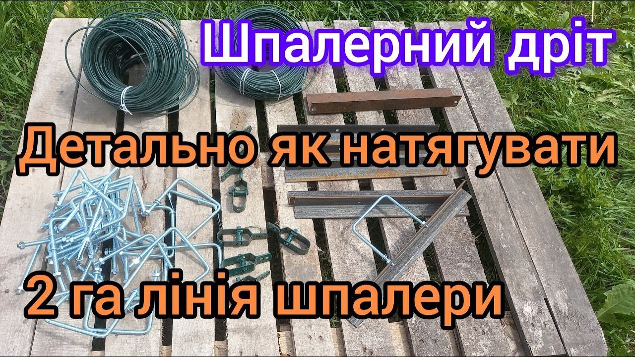Шпалера для винограду. Друга лінія детально і покроково, лайфхак для початківців 