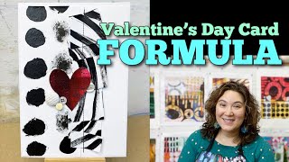 An Easy Formula for Artsy Valentine&#39;s Day Cards