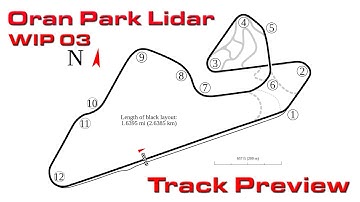 Oran Park Laser Scan (LIDAR)* Conversion *  Main Track Preview * rfactor 2
