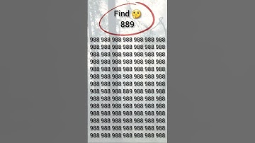 find the hidden number 889 #find #puzzlecrazy