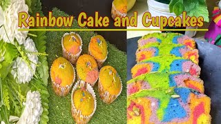 Rainbow cake and cupcakes ||eid celebration|| Aatiskitchen and vlogs from KSA