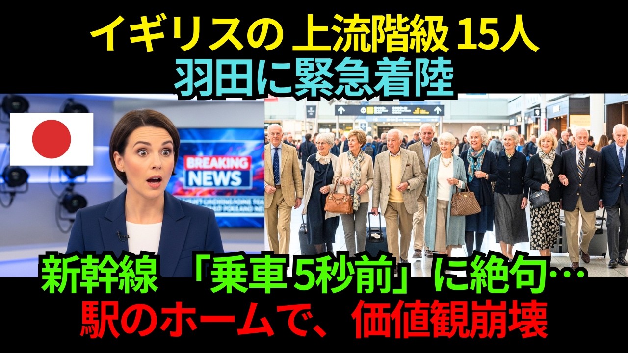 イギリス上流階級15人が羽田に緊急着陸…新幹線ホームで起きた“想定外の出来事”に全員沈黙【海外の反応】