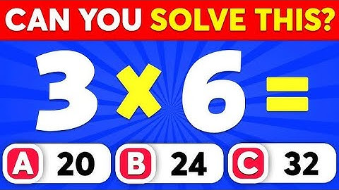 🤔 Can You Pass This Math Quiz? Easy, Medium, Hard, Impossible!
