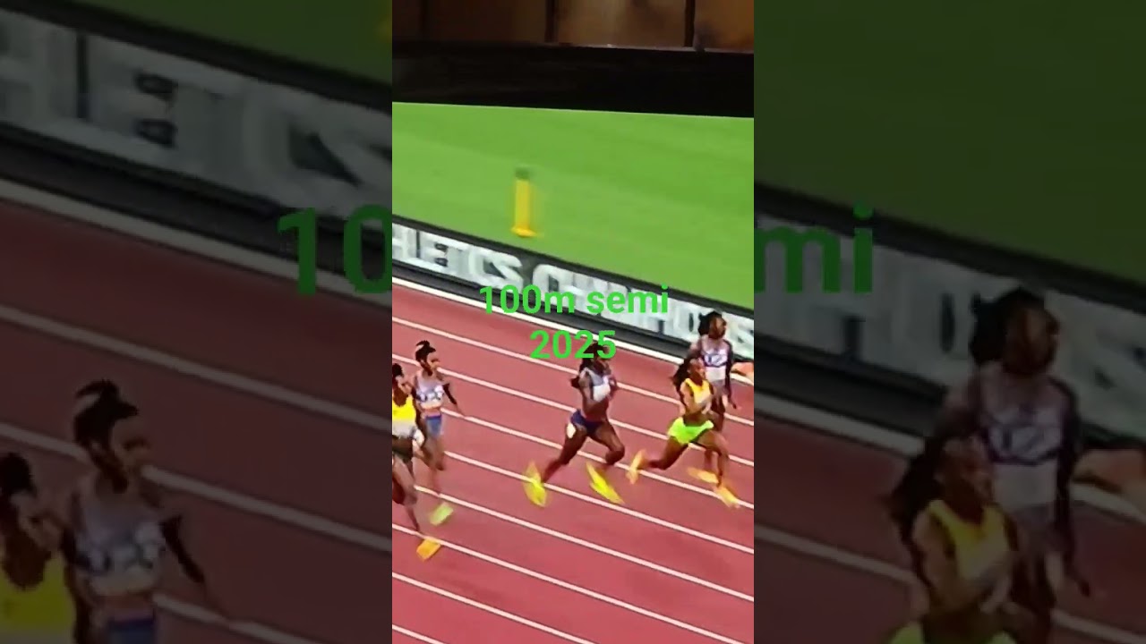 Shericka Jackson took 2nd place in qualifying for the 100m final 