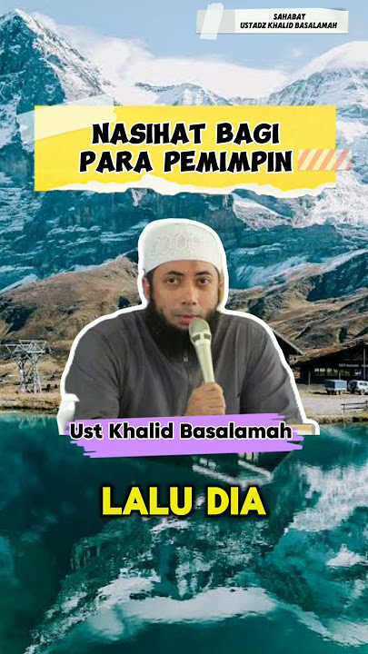 Nasihat Bagi Para Pemimpin || Ust Khalid Basalamah #kajiansunnah #kajiansalaf #salafi