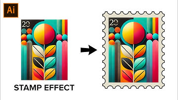 Adobe Illustrator Tutorial - How to Create Stamp Effect in illustrator