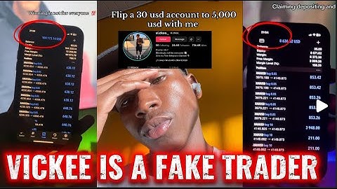 EXPOSED : VI.CKEE IS A FAKE FOREX TRADER HERE IS THE EVIDENCE YOU HAVE BEEN LOOKING FOR