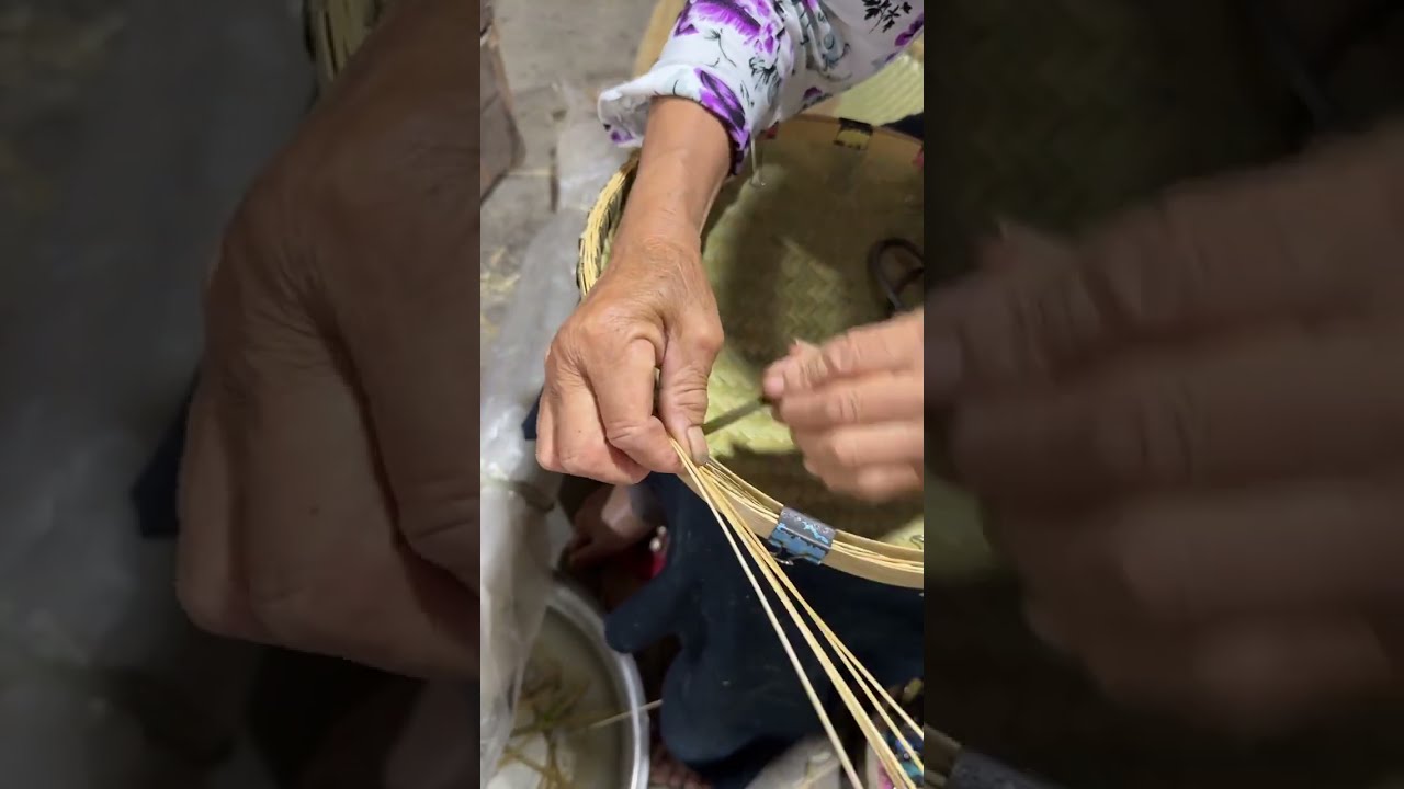  Traditional Crafts Process Of Making Purely Handmade Bamboo Weaving Craft Old Makers