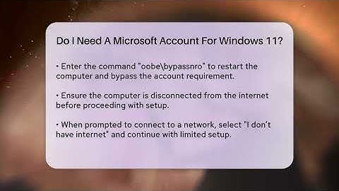 Do I Need A Microsoft Account For Windows 11? - Talking Tech Trends