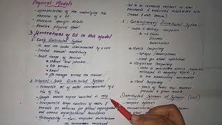 Physical Models-Distributed Computing-KTU