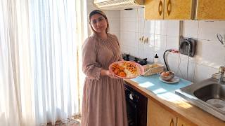 Daily vlog | From making the bed to cooking barshk pilaf with Majlesi chicken 🍗❤️