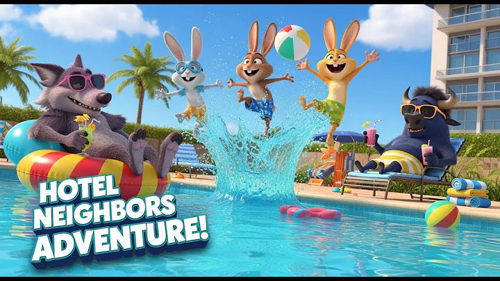 Big Bad Wolf & Hotel Neighbors ! | Kids Comedy Video | Kids Stories | Story For Kids | Funny Story