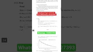 Uttarakhand Open University M.Sc Mathematics Dissertation Help