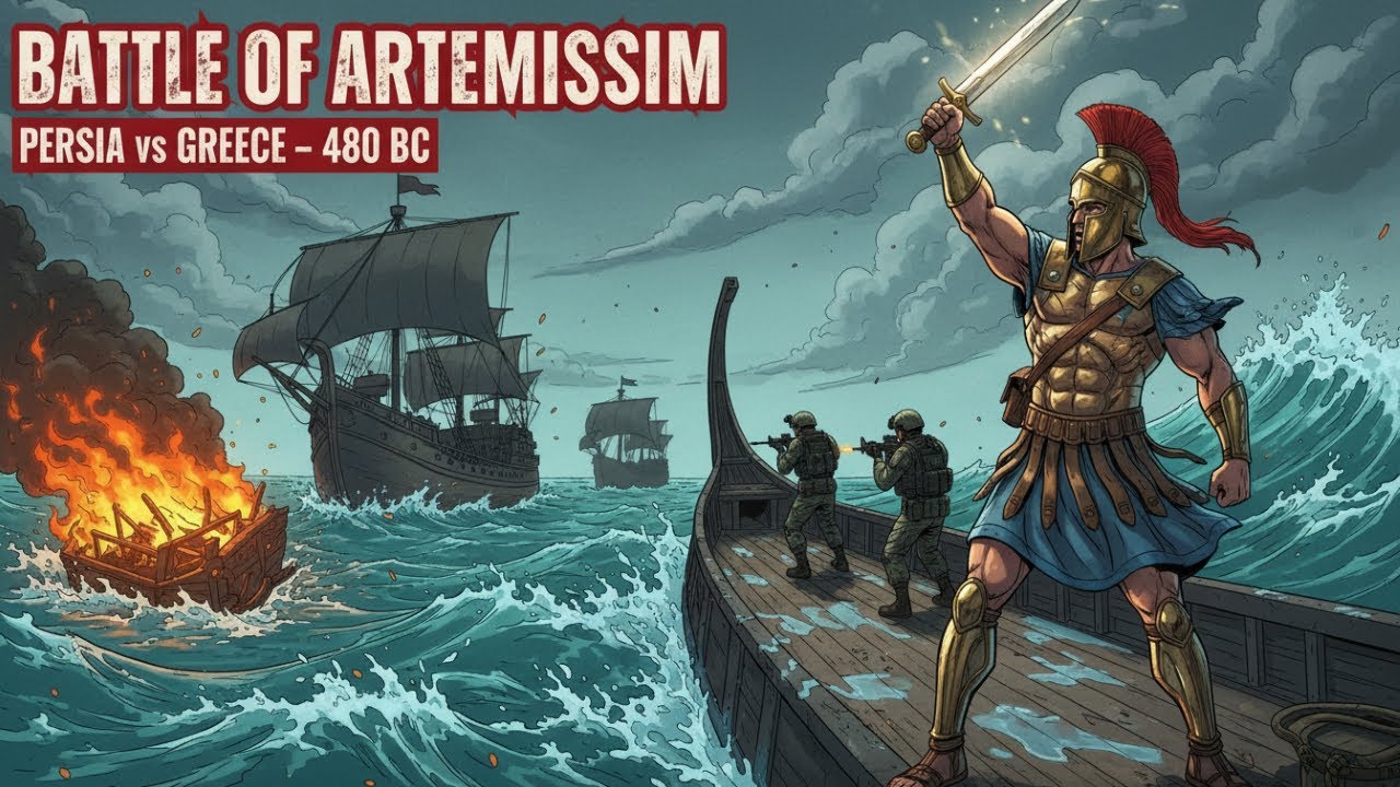 Персия против Греции: битва при Артемисии, 480 г. до н. э. — Огонь, встретившийся с волнами