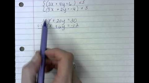 Grade 8   Elimination by Multiplication