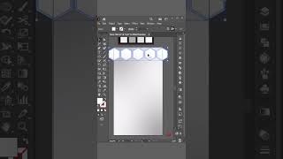 Create Hexagon abstract background in Adobe Illustrator #illustration